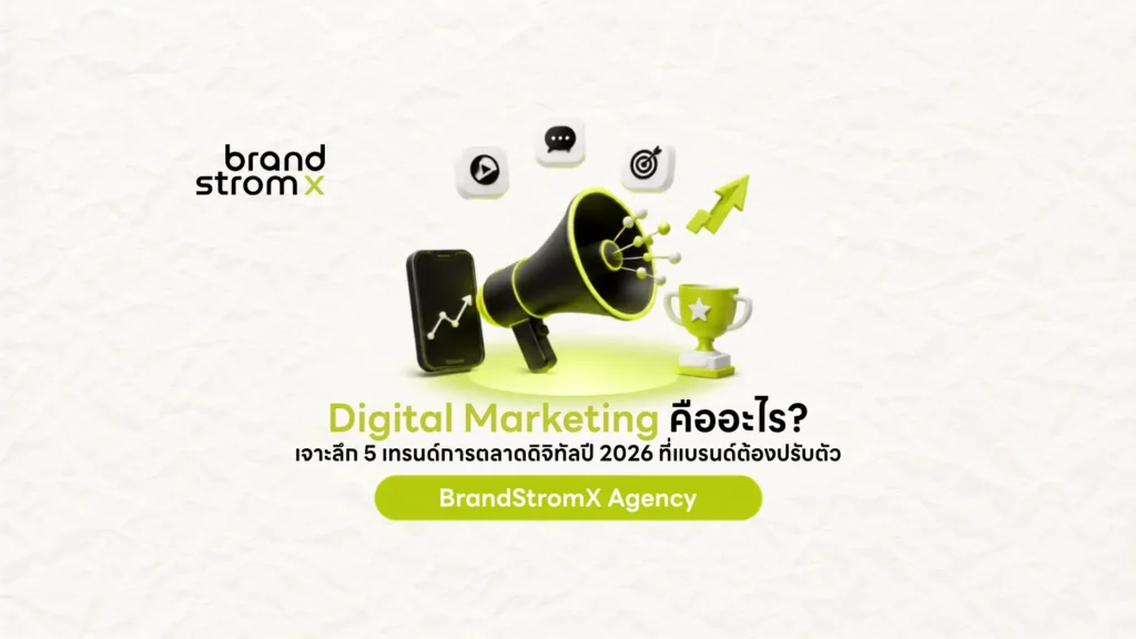 ภาพประกอบ Digital Marketing คือการตลาดดิจิทัลและเทรนด์ปี 2026
