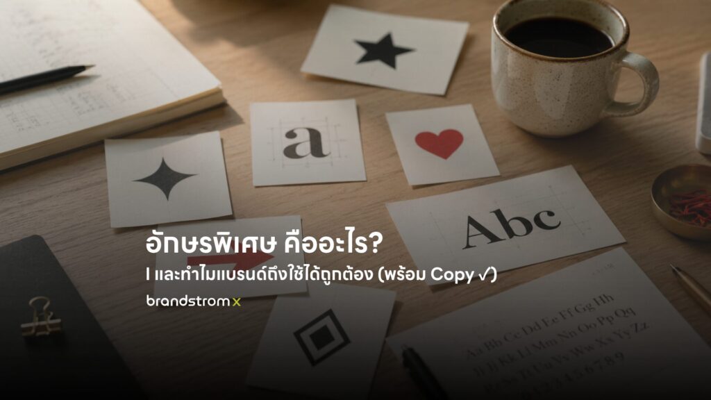 อักษรพิเศษสำหรับแบรนด์บน Social Media
