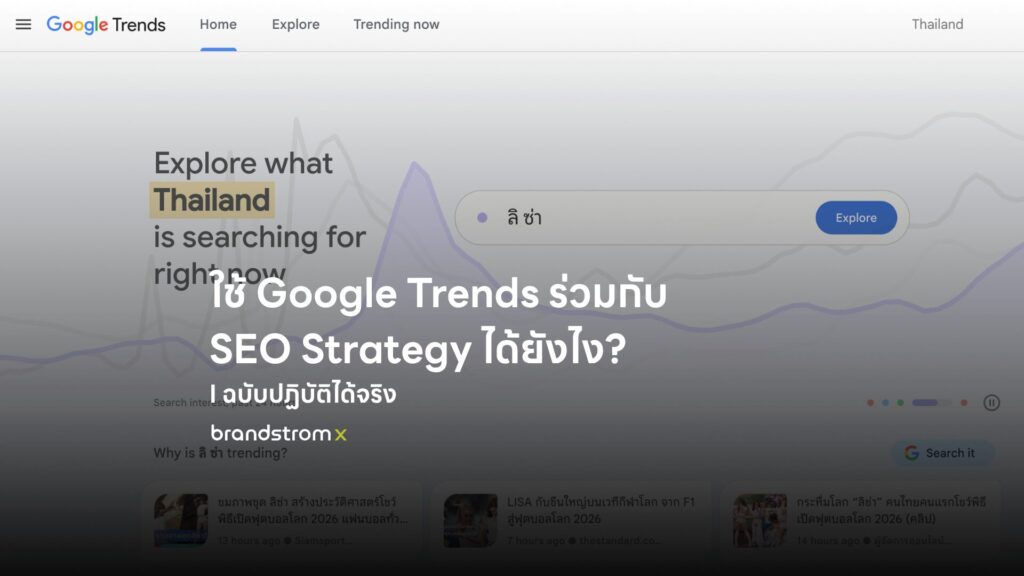 Google Trend หน้า Explore ประเทศไทย สำหรับวาง SEO Strategy